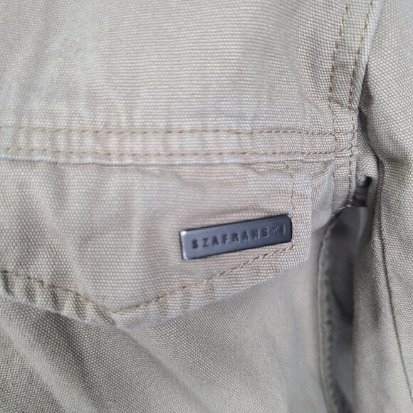 Comune Braydon Szafranski  Military Green Lightweight Denim Jacket - Picture 7 of 12